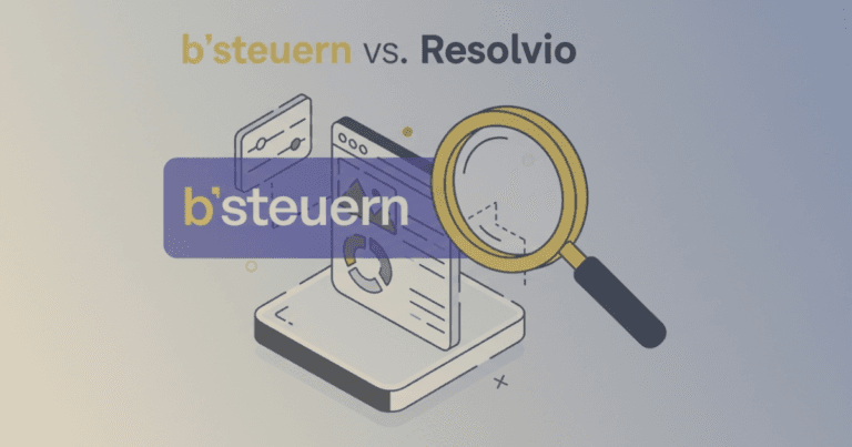 Vergleichsgrafik b'steuern und Resolvio mit Festpreis statt Abomodell