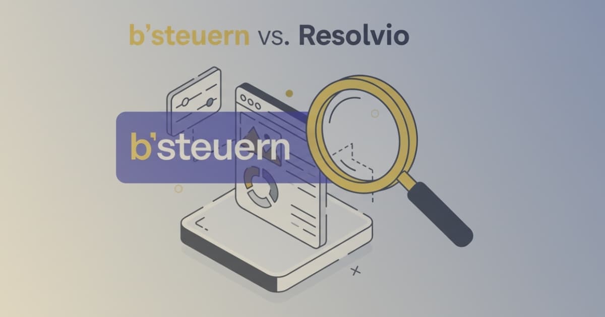 Vergleichsgrafik b'steuern und Resolvio mit Festpreis statt Abomodell